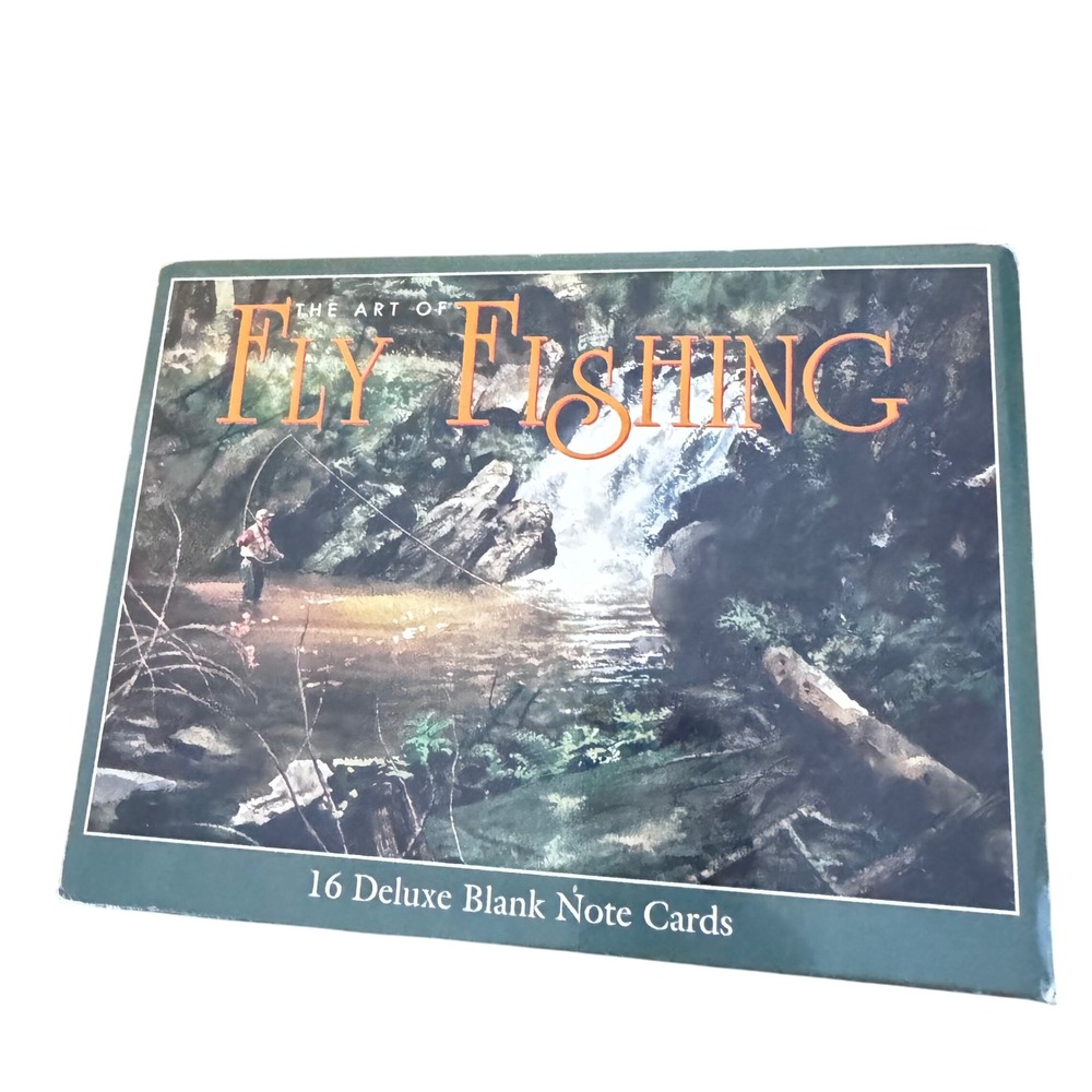 Art of Fly Fishing Note Cards by‎ Arthur Shilstone, 15 Deluxe Blank Cards EUC